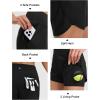 M MAELREG Women’s 2 in 1 Athletic Running Shorts 4″ High Waisted Tummy Control Workout Shorts Mesh Liner Quick Dry Gym Shorts(Black)