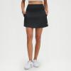 M MAELREG Women’s Golf Skirts Skort with Zipper Pockets High Waisted Lightweight Tennis Skirt with Shorts Running Athletic(Black)