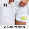 M MAELREG Women’s Golf Skirts Skort with Zipper Pockets High Waisted Lightweight Tennis Skirt with Shorts Running Athletic(White)