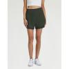M MAELREG Women’s 16″ Golf Tennis Skirt – 3-1/8″ High Waisted A-Line Flowy Skort with Shorts Underneath & 3 Pockets(Army Green)