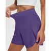 M MAELREG Women’s 16″ Golf Tennis Skirt – 3-1/8″ High Waisted A-Line Flowy Skort with Shorts Underneath & 3 Pockets(Dark Purple)