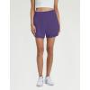 M MAELREG Women’s 16″ Golf Tennis Skirt – 3-1/8″ High Waisted A-Line Flowy Skort with Shorts Underneath & 3 Pockets(Dark Purple)