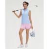 M MAELREG Women’s 16″ Golf Tennis Skirt – 3-1/8″ High Waisted A-Line Flowy Skort with Shorts Underneath & 3 Pockets(Light Pink)