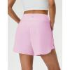 M MAELREG Women’s 16″ Golf Tennis Skirt – 3-1/8″ High Waisted A-Line Flowy Skort with Shorts Underneath & 3 Pockets(Light Pink)