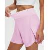 M MAELREG Women’s 16″ Golf Tennis Skirt – 3-1/8″ High Waisted A-Line Flowy Skort with Shorts Underneath & 3 Pockets(Light Pink)