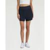 M MAELREG Women’s 16″ Golf Tennis Skirt – 3-1/8″ High Waisted A-Line Flowy Skort with Shorts Underneath & 3 Pockets(Navy Blue)