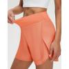 M MAELREG Women’s 16″ Golf Tennis Skirt – 3-1/8″ High Waisted A-Line Flowy Skort with Shorts Underneath & 3 Pockets(Peach Pink)