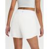 M MAELREG Women’s 16″ Golf Tennis Skirt – 3-1/8″ High Waisted A-Line Flowy Skort with Shorts Underneath & 3 Pockets(White)