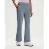 M MAELREG Womens Golf Pants with Pockets Flare Leggings High Waist Stretch Tall Bootcut Wide Leg Lounge Work Yoga Pants Women(Grey Blue)