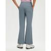 M MAELREG Womens Golf Pants with Pockets Flare Leggings High Waist Stretch Tall Bootcut Wide Leg Lounge Work Yoga Pants Women(Grey Blue)