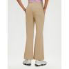M MAELREG Womens Golf Pants with Pockets Flare Leggings High Waist Stretch Tall Bootcut Wide Leg Lounge Work Yoga Pants Women(Light Khaki)