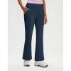 M MAELREG Womens Golf Pants with Pockets Flare Leggings High Waist Stretch Tall Bootcut Wide Leg Lounge Work Yoga Pants Women(Navy)