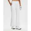 M MAELREG Womens Golf Pants with Pockets Flare Leggings High Waist Stretch Tall Bootcut Wide Leg Lounge Work Yoga Pants Women(White)