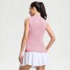M MAELREG Women’s Mock Neck Golf Tennis Tank Top Sleeveless Moisture Wicking Stretch Pull On Athletic Tops(Lavender)