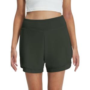 M MAELREG Women’s 16″ Golf Tennis Skirt – 3-1/8″ High Waisted A-Line Flowy Skort with Shorts Underneath & 3 Pockets(Army Green)