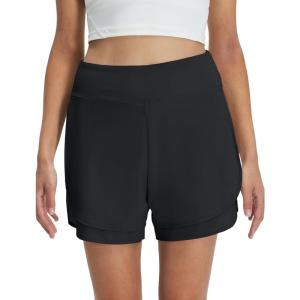 M MAELREG Women’s 16″ Golf Tennis Skirt – 3-1/8″ High Waisted A-Line Flowy Skort with Shorts Underneath & 3 Pockets(Black)