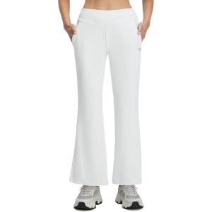 M MAELREG Womens Golf Pants with Pockets Flare Leggings High Waist Stretch Tall Bootcut Wide Leg Lounge Work Yoga Pants Women(White)