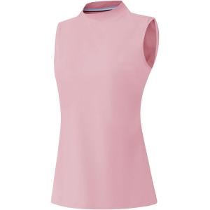 M MAELREG Women’s Mock Neck Golf Tennis Tank Top Sleeveless Moisture Wicking Stretch Pull On Athletic Tops(Lavender)