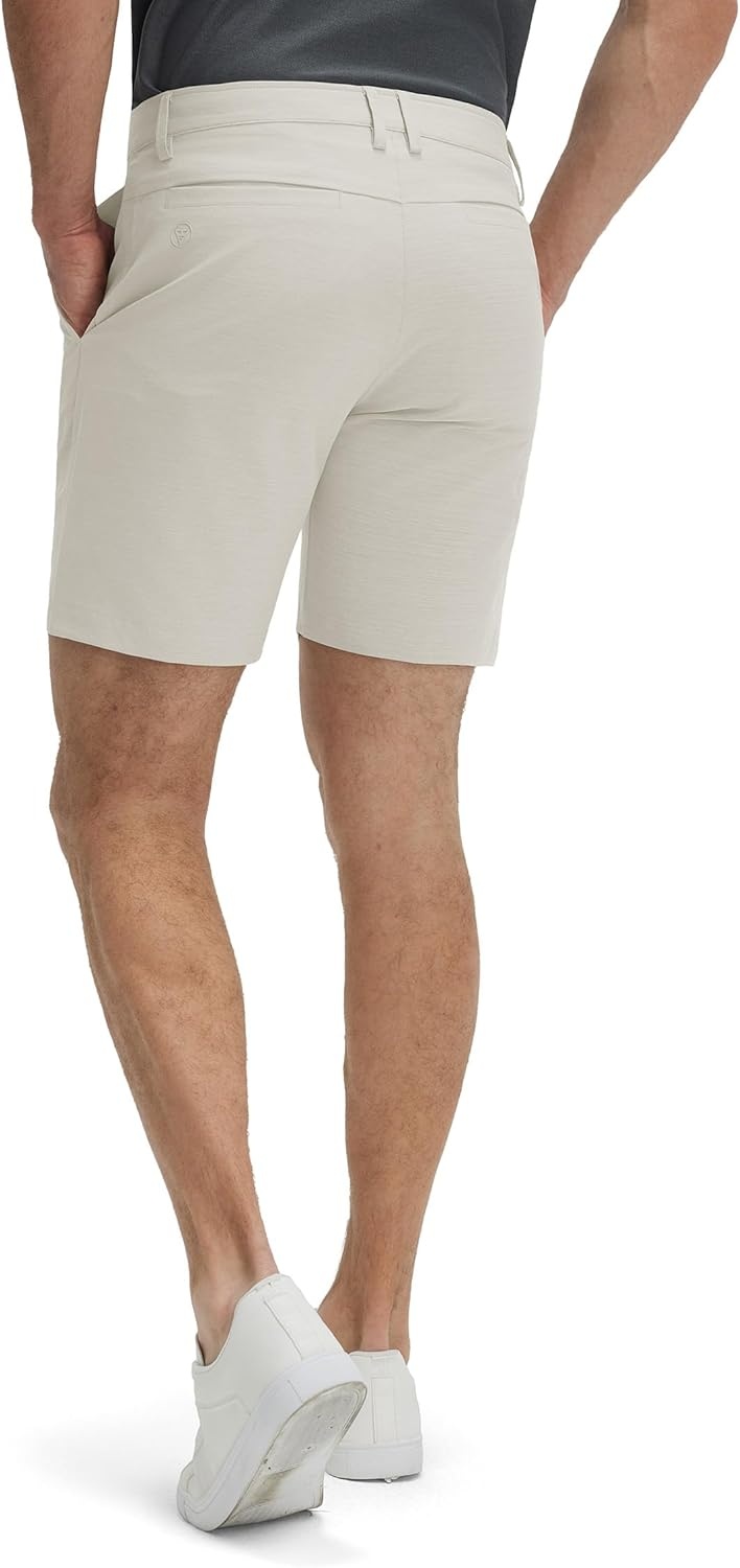 imageM MAELREG Mens Hybrid Golf Shorts 7 Inch Inseam Lightweight Flat Front Dress Shorts with PocketsFossil