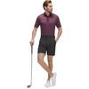 M MAELREG Mens Hybrid Golf Shorts 7 Inch Inseam Lightweight Flat Front Dress Shorts with Pockets(Dark Charcoal)