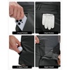 M MAELREG Mens Hybrid Golf Shorts 7 Inch Inseam Lightweight Flat Front Dress Shorts with Pockets(Dark Charcoal)