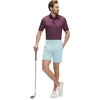 M MAELREG Mens Hybrid Golf Shorts 7 Inch Inseam Lightweight Flat Front Dress Shorts with Pockets(Light Blue)