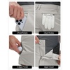 M MAELREG Mens Hybrid Golf Shorts 7 Inch Inseam Lightweight Flat Front Dress Shorts with Pockets(Light Gray)