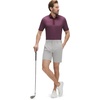 M MAELREG Mens Hybrid Golf Shorts 7 Inch Inseam Lightweight Flat Front Dress Shorts with Pockets(Light Gray)