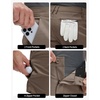 M MAELREG Mens Hybrid Golf Shorts 7 Inch Inseam Lightweight Flat Front Dress Shorts with Pockets(Tobacco Brown)