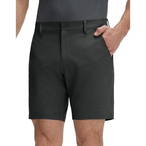 M MAELREG Mens Hybrid Golf Shorts 7 Inch Inseam Lightweight Flat Front Dress Shorts with Pockets(Dark Charcoal)