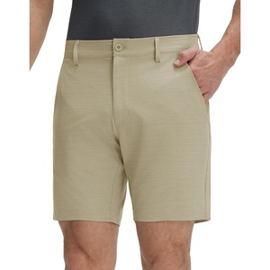 M MAELREG Mens Hybrid Golf Shorts 7 Inch Inseam Lightweight Flat Front Dress Shorts with Pockets(Khaki)