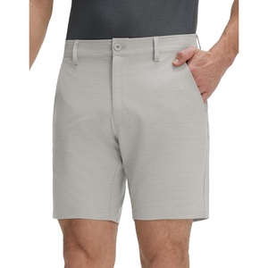 M MAELREG Mens Hybrid Golf Shorts 7 Inch Inseam Lightweight Flat Front Dress Shorts with Pockets(Light Gray)