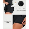 M MAELREG Womens Golf Dress with 2 Pockets on Separate Shorts UPF50+ Tennis Athletic Dress Moisture Wicking 4-Way Stretch(Black)