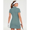M MAELREG Womens Golf Dress with 2 Pockets on Separate Shorts UPF50+ Tennis Athletic Dress Moisture Wicking 4-Way Stretch(Dusty Blue)