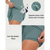M MAELREG Womens Golf Dress with 2 Pockets on Separate Shorts UPF50+ Tennis Athletic Dress Moisture Wicking 4-Way Stretch(Dusty Blue)