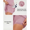 M MAELREG Womens Golf Dress with 2 Pockets on Separate Shorts UPF50+ Tennis Athletic Dress Moisture Wicking 4-Way Stretch(Lavender)