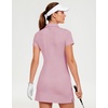 M MAELREG Womens Golf Dress with 2 Pockets on Separate Shorts UPF50+ Tennis Athletic Dress Moisture Wicking 4-Way Stretch(Lavender)