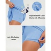M MAELREG Womens Golf Dress with 2 Pockets on Separate Shorts UPF50+ Tennis Athletic Dress Moisture Wicking 4-Way Stretch(Light Blue)