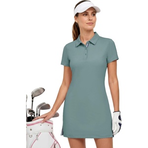 M MAELREG Womens Golf Dress with 2 Pockets on Separate Shorts UPF50+ Tennis Athletic Dress Moisture Wicking 4-Way Stretch(Dusty Blue)
